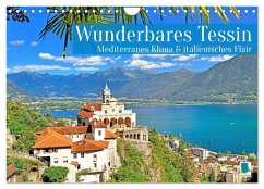 Cover Wunderbares Tessin: Mediterranes Klima und italienisches Flair (Wandkalender 2026 DIN A4 quer), CALVENDO Monatskalender