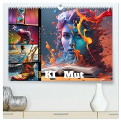 KI Mut - Trau Dich und stell Dir die richtige Frage (hochwertiger Premium Wandkalender 2026 DIN A2 quer), Kunstdruck in Hochglanz