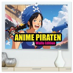 Anime Piraten - Waifu Edition (hochwertiger Premium Wandkalender 2026 DIN A2 quer), Kunstdruck in Hochglanz