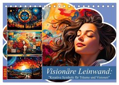 Visionäre Leinwand: Kreative Symbole für Träume und Visionen (Tischkalender 2026 DIN A5 quer), CALVENDO Monatskalender