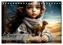 Elfenkinder und ihre Freunde - Magie und Natur im Einklang (Tischkalender 2026 DIN A5 quer), CALVENDO Monatskalender