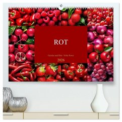 Cover ROT - Gemüse und Obst - Voller Power (hochwertiger Premium Wandkalender 2026 DIN A2 quer), Kunstdruck in Hochglanz