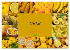 GELB - Gemüse und Obst - Sonnengereift (Wandkalender 2026 DIN A2 quer), CALVENDO Monatskalender