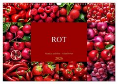 Cover ROT - Gemüse und Obst - Voller Power (Wandkalender 2026 DIN A3 quer), CALVENDO Monatskalender
