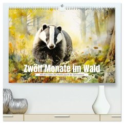 Zwölf Monate im Wald (hochwertiger Premium Wandkalender 2026 DIN A2 quer), Kunstdruck in Hochglanz Cover Zwölf Monate im Wald (hochwertiger Premium Wandkalender 2026 DIN A2 quer), Kunstdruck in Hochglanz
