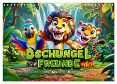 Cover Dschungel-Freunde: Ein Jahr voller tierischer Begegnungen (Wandkalender 2026 DIN A4 quer), CALVENDO Monatskalender