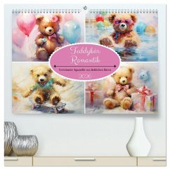 Teddybär Romantik. Verträumte Aquarelle von lieblichen Bären (hochwertiger Premium Wandkalender 2026 DIN A2 quer), Kunstdruck in Hochglanz Teddybär Romantik. Verträumte Aquarelle von lieblichen Bären (hochwertiger Premium Wandkalender 2026 DIN A2 quer), Kunstdruck in Hochglanz