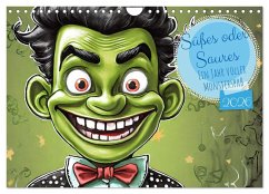 Cover Süßes oder Saures - Ein Jahr voller Monsterspaß (Wandkalender 2026 DIN A4 quer), CALVENDO Monatskalender