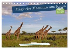 Magische Momente aus Kenia (Tischkalender 2026 DIN A5 quer), CALVENDO Monatskalender