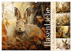 Hasenliebe (Wandkalender 2026 DIN A2 quer), CALVENDO Monatskalender