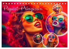 Cover Popart Prinzessin (Tischkalender 2026 DIN A5 quer), CALVENDO Monatskalender