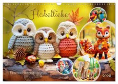 Cover Häkelliebe - Fantasie in Maschen einfangen (Wandkalender 2026 DIN A3 quer), CALVENDO Monatskalender
