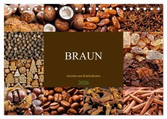 BRAUN - Gewürze und Köstlichkeiten (Tischkalender 2026 DIN A5 quer), CALVENDO Monatskalender