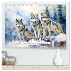 Cover Die Magie der Bergwelt (hochwertiger Premium Wandkalender 2026 DIN A2 quer), Kunstdruck in Hochglanz