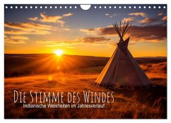 Cover Die Stimme des Windes: Indianische Weisheiten im Jahresverlauf (Wandkalender 2026 DIN A4 quer), CALVENDO Monatskalender