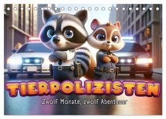 Tierpolizisten - Zwölf Monate, zwölf Abenteuer (Tischkalender 2026 DIN A5 quer), CALVENDO Monatskalender Cover Tierpolizisten - Zwölf Monate, zwölf Abenteuer (Tischkalender 2026 DIN A5 quer), CALVENDO Monatskalender