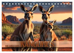 Die Welt der Kängurus (Tischkalender 2026 DIN A5 quer), CALVENDO Monatskalender Cover Die Welt der Kängurus (Tischkalender 2026 DIN A5 quer), CALVENDO Monatskalender