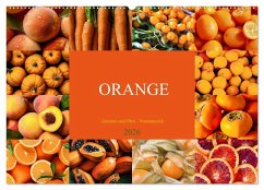 ORANGE - Gemüse und Obst -Vitaminreich (Wandkalender 2026 DIN A2 quer), CALVENDO Monatskalender