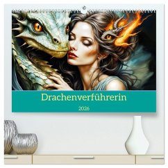 Cover Drachenverführerin (hochwertiger Premium Wandkalender 2026 DIN A2 quer), Kunstdruck in Hochglanz