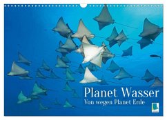 Planet Wasser: Von wegen Planet Erde (Wandkalender 2026 DIN A3 quer), CALVENDO Monatskalender