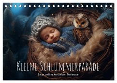 Kleine Schlummerparade: Babys und ihre kuscheligen Tierfreunde (Tischkalender 2026 DIN A5 quer), CALVENDO Monatskalender Kleine Schlummerparade: Babys und ihre kuscheligen Tierfreunde (Tischkalender 2026 DIN A5 quer), CALVENDO Monatskalender