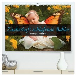 Zauberhaft schlafende Babies - Ruhig und friedlich (hochwertiger Premium Wandkalender 2026 DIN A2 quer), Kunstdruck in Hochglanz