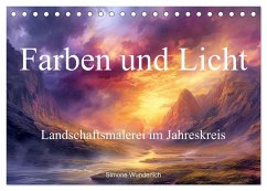 Farben und Licht - Landschaftsmalerei im Jahreskreis (Tischkalender 2026 DIN A5 quer), CALVENDO Monatskalender Farben und Licht - Landschaftsmalerei im Jahreskreis (Tischkalender 2026 DIN A5 quer), CALVENDO Monatskalender