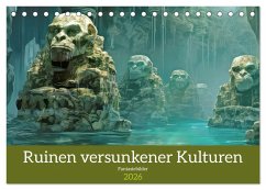 Ruinen versunkener Kulturen - Fantasiebilder (Tischkalender 2026 DIN A5 quer), CALVENDO Monatskalender