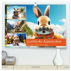 Cover Liebliche Kaninchen. Flauschige Hopsis haben Spaß (hochwertiger Premium Wandkalender 2026 DIN A2 quer), Kunstdruck in Hochglanz