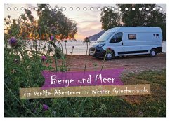 Berge und Meer: ein Vanlife-Abenteuer im Westen Griechenlands (Tischkalender 2026 DIN A5 quer), CALVENDO Monatskalender