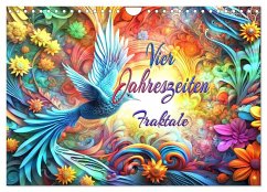 Cover Vier Jahreszeiten Fraktale (Wandkalender 2026 DIN A4 quer), CALVENDO Monatskalender