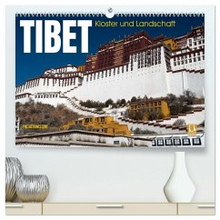 Cover Tibet - Kloster und Landschaft (hochwertiger Premium Wandkalender 2026 DIN A2 quer), Kunstdruck in Hochglanz