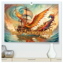 Fantasie-Drachensegelschiffe (hochwertiger Premium Wandkalender 2026 DIN A2 quer), Kunstdruck in Hochglanz Fantasie-Drachensegelschiffe (hochwertiger Premium Wandkalender 2026 DIN A2 quer), Kunstdruck in Hochglanz