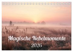 Magische Nebelmomente (Tischkalender 2026 DIN A5 quer), CALVENDO Monatskalender