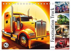 Faszination Truck: KI-Designs von Lack und Leistung (Tischkalender 2026 DIN A5 quer), CALVENDO Monatskalender