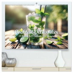 Cocktail-Klassiker (hochwertiger Premium Wandkalender 2026 DIN A2 quer), Kunstdruck in Hochglanz