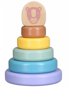 Cover Stapelpyramide LÖWE 6-teilig aus Holz