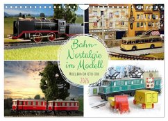 Bahn-Nostalgie im Modell (Wandkalender 2026 DIN A4 quer), CALVENDO Monatskalender