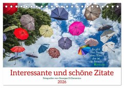 Interessante und schöne Zitate (Tischkalender 2026 DIN A5 quer), CALVENDO Monatskalender