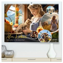 Cover Alm Leben - Meine Liebe zum Bergbauernhof (hochwertiger Premium Wandkalender 2026 DIN A2 quer), Kunstdruck in Hochglanz