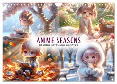 Anime Seasons: Ein Kalender voller lebendiger Manga-Szenen (Wandkalender 2026 DIN A4 quer), CALVENDO Monatskalender
