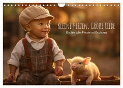 Kleine Herzen, Große Liebe: Ein Jahr voller Freude und Entzücken (Wandkalender 2026 DIN A4 quer), CALVENDO Monatskalender