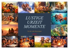 Cover Lustige Urzeit Momente - Ein Jahr voller Steinzeitspaß (Wandkalender 2026 DIN A2 quer), CALVENDO Monatskalender