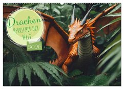 Cover Drachen - Herrscher der Welt (Wandkalender 2026 DIN A2 quer), CALVENDO Monatskalender