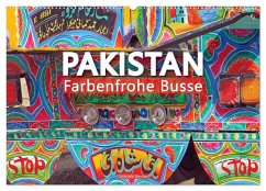 Pakistan farbenfrohe Busse (Wandkalender 2026 DIN A2 quer), CALVENDO Monatskalender Pakistan farbenfrohe Busse (Wandkalender 2026 DIN A2 quer), CALVENDO Monatskalender
