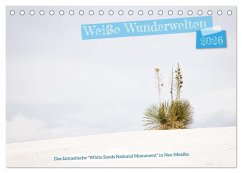 Cover Weiße Wunderwelten - White Sands National Monument (Tischkalender 2026 DIN A5 quer), CALVENDO Monatskalender