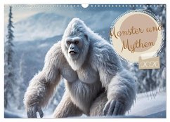 Monster & Mythen (Wandkalender 2026 DIN A3 quer), CALVENDO Monatskalender Cover Monster & Mythen (Wandkalender 2026 DIN A3 quer), CALVENDO Monatskalender