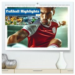 Fußball Highlights - Von der KI geschaffene Spielmomente (hochwertiger Premium Wandkalender 2026 DIN A2 quer), Kunstdruck in Hochglanz Fußball Highlights - Von der KI geschaffene Spielmomente (hochwertiger Premium Wandkalender 2026 DIN A2 quer), Kunstdruck in Hochglanz