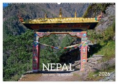 Nepal Tsum Valley - Tal des Glücks (Wandkalender 2026 DIN A2 quer), CALVENDO Monatskalender