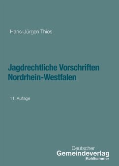 Cover Jagdrechtliche Vorschriften Nordrhein-Westfalen